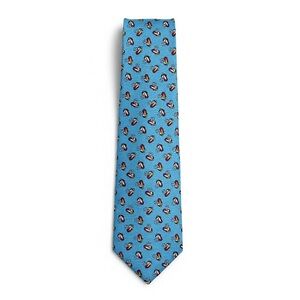 CAPE COD Blue Prep Country Club Nautical Silk Novelty Neck Tie
